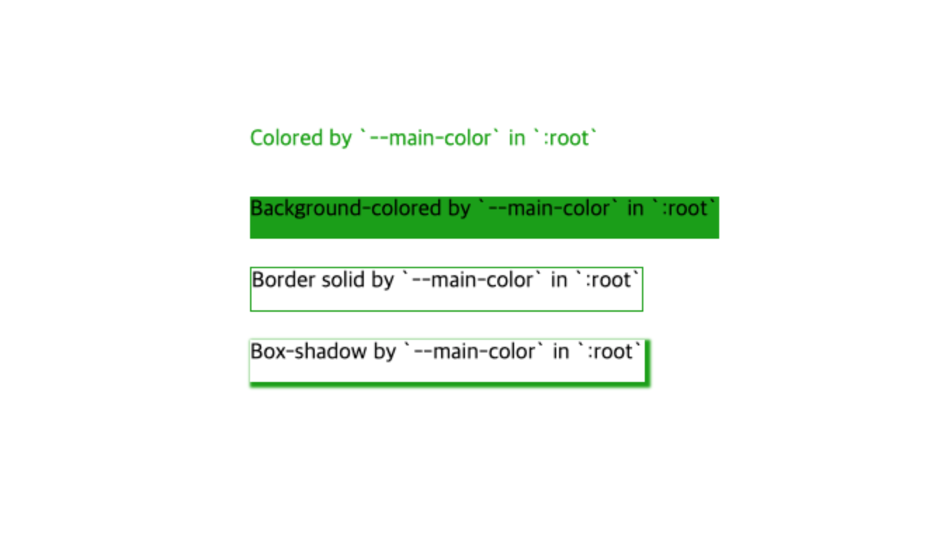css green example